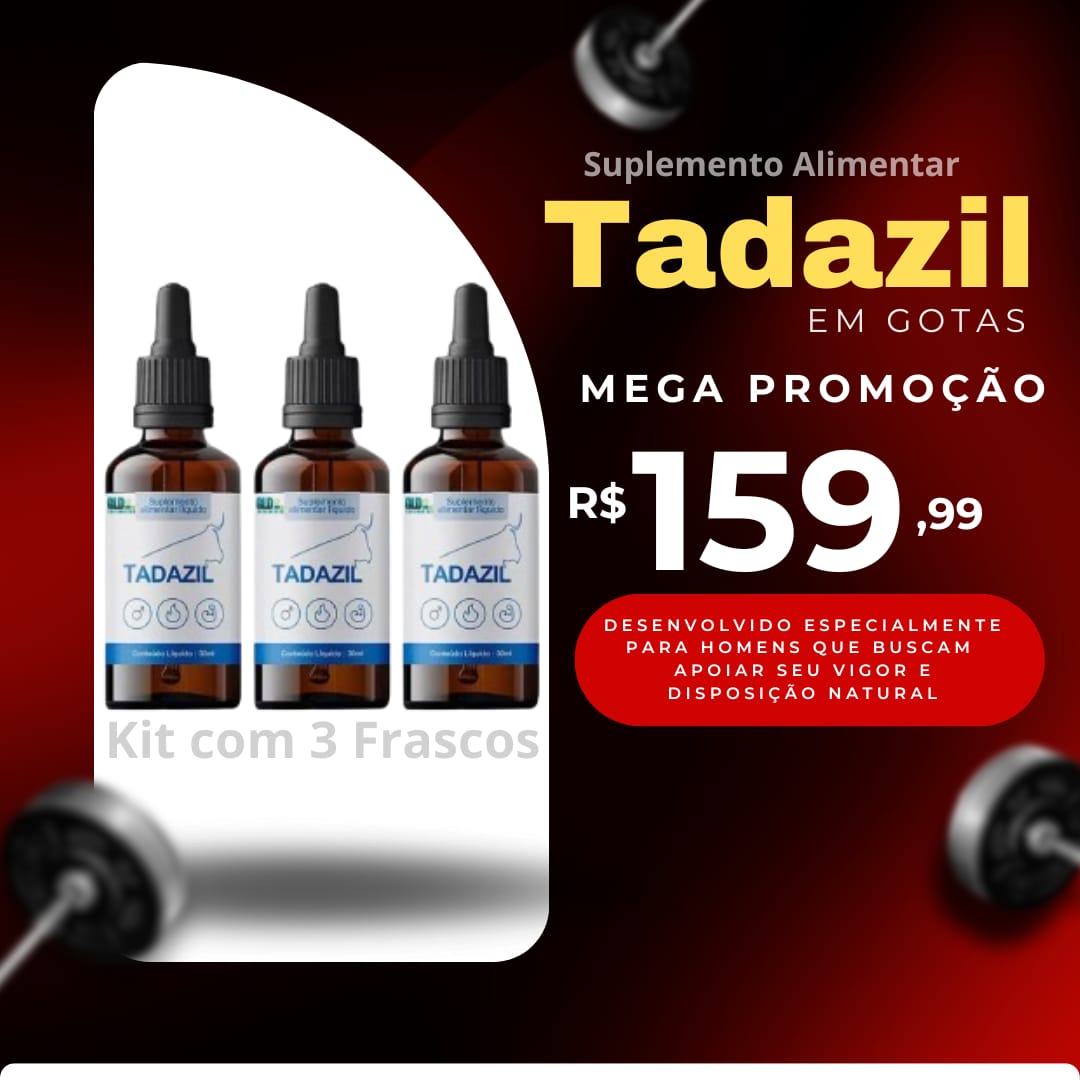 Tadazil gotas 3 Frascos DE 30 ML - 3x Tadazil