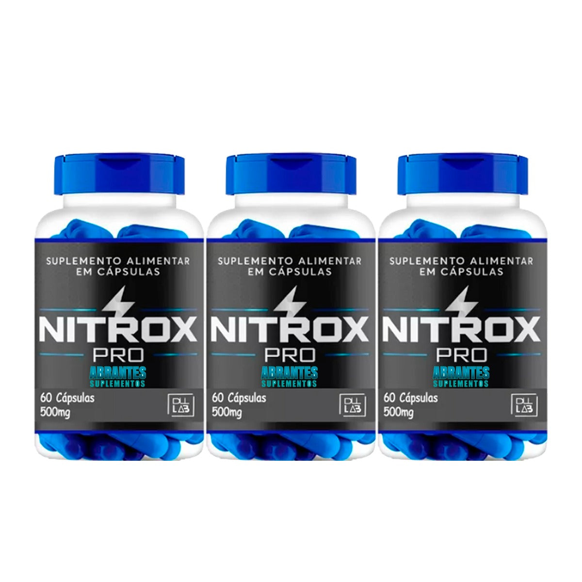 Nitrox Pro 3 potes 60 Caps cada - Original